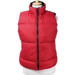 J. PERCY SPORT Red Reversible Puffer Down Vest